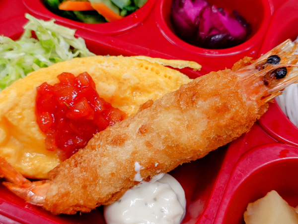 有頭エビフライ